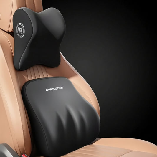 Neck & back support pillow combo