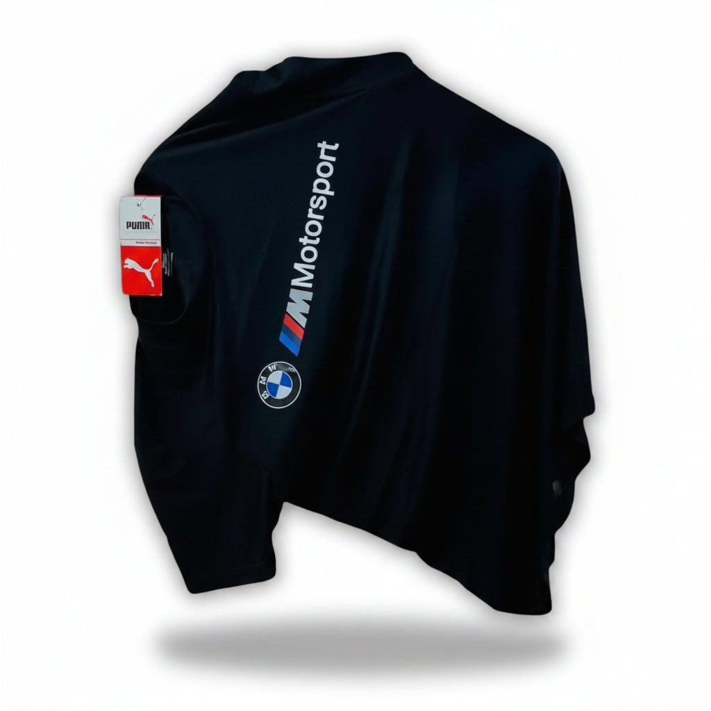 BMW M Motorsport Garage Regular Fit Crew-Neck T-Shirt (Black, M)