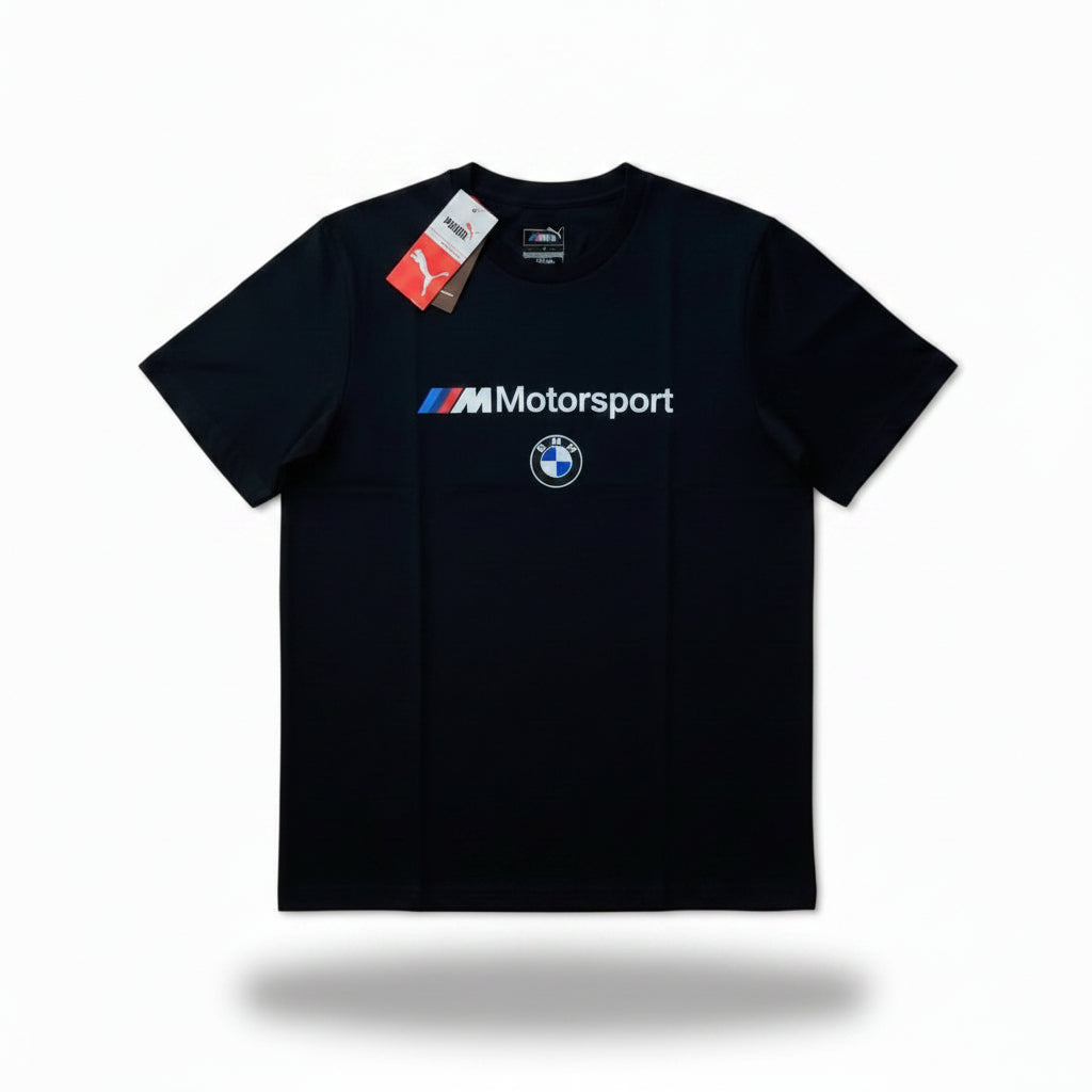 BMW M Motorsport Garage Regular Fit Crew-Neck T-Shirt (Black, M)