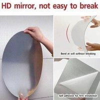 Combo of Oval Shape & Square Shape Mirror (Pack of 1)