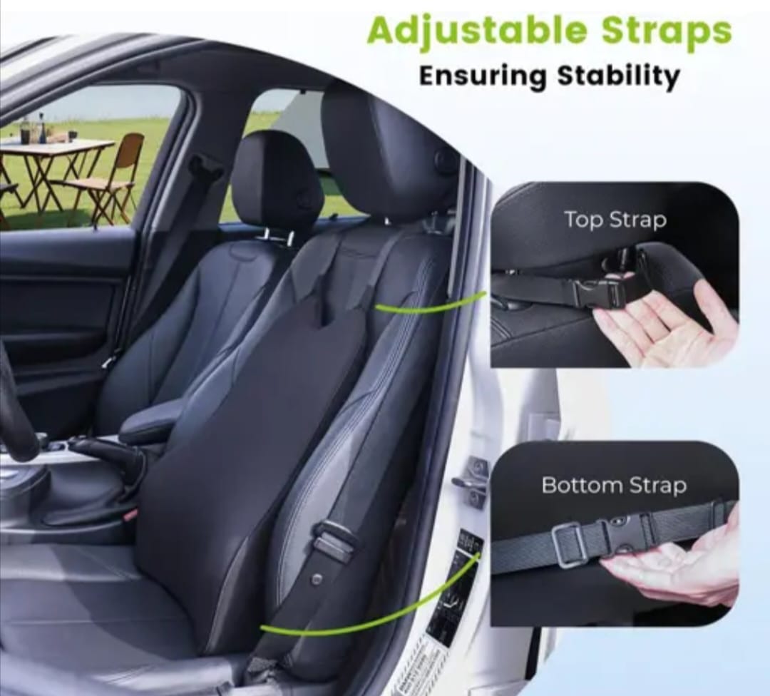 Foam Backrest For Car Seat Pain Relief