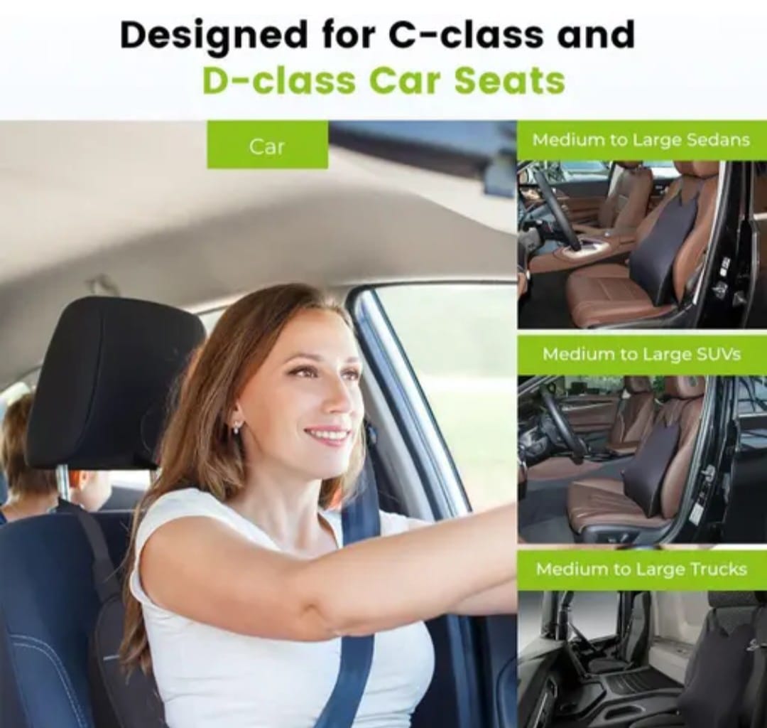 Foam Backrest For Car Seat Pain Relief