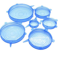 Home Kitchen Silicone Stretch 6pcs