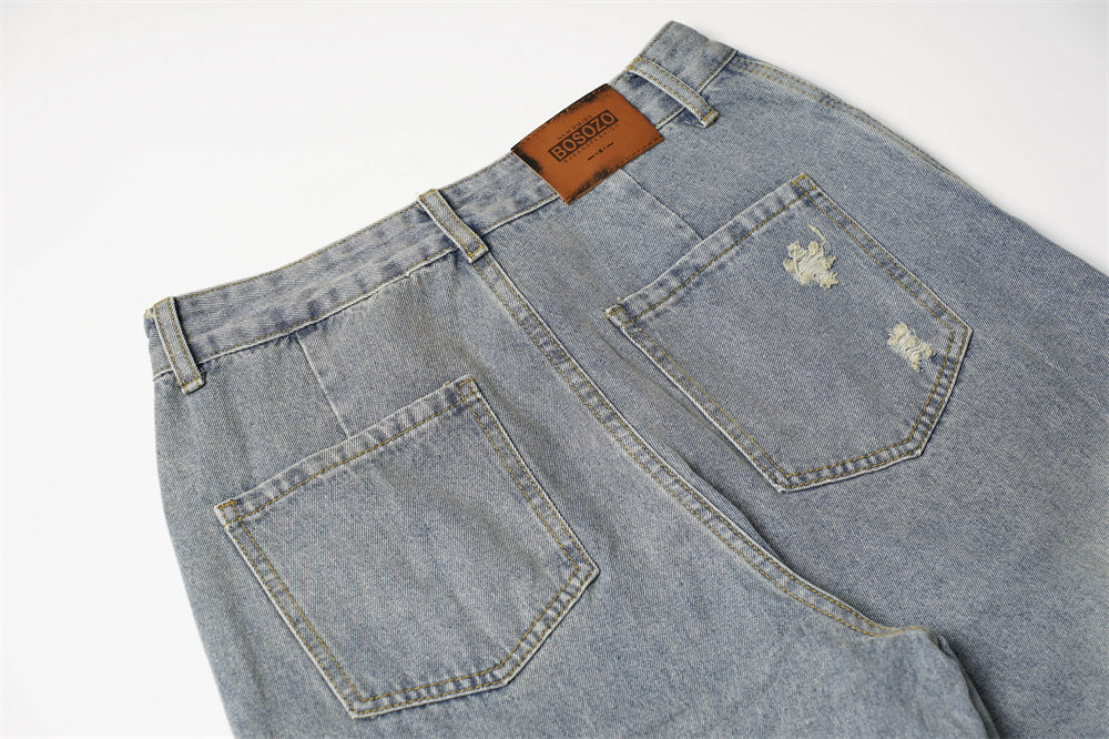 Loose Men And Women Bootcut Pants